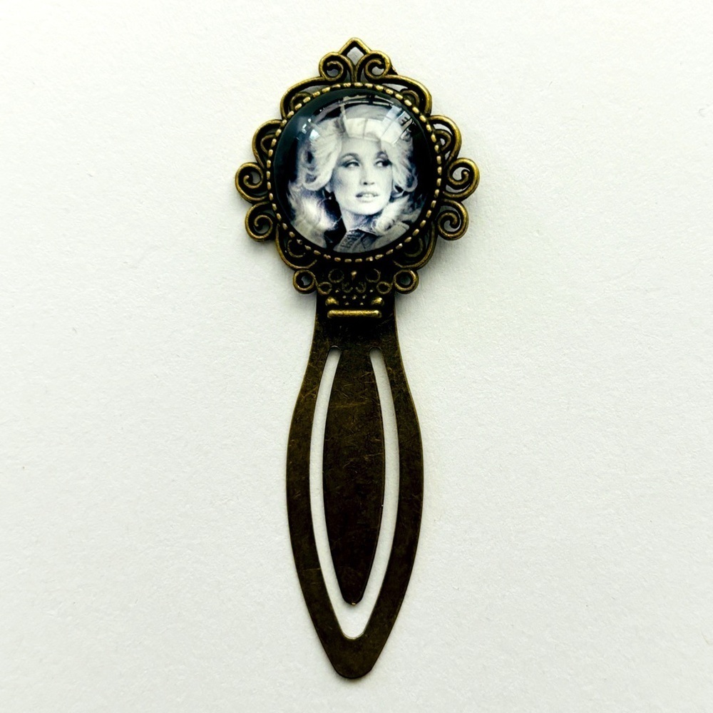Retro Style Dolly Parton Metal Bookmark, Handmade, NWT